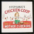 Chicken Lady Coop Sign Custom Name Sea Glass Framed Art - image 5