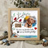 Pet Memorial Custom Photo Name Date Sea Glass Framed Art - Oak - 8" X 8" - image 7