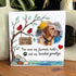Pet Memorial Custom Photo Name Date Sea Glass Framed Art - Seaglass Card - 8" X 8" - image 1