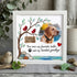 Pet Memorial Custom Photo Name Date Sea Glass Framed Art - White - 8" X 8" - image 9
