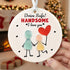 Drive Safe Handsome Sea Glass Hanging Ornament - Buy 5 Get 2 Free(7 Pcs) - 2.87" × 2.87" × 0.12" - image 0
