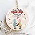 Handsome Driver Safety Reminder Sea Glass Hanging Ornament - image 1