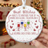 Funny Best Friends Wine Toasting Sea Glass Hanging Ornament - Buy 5 Get 2 Free(7 Pcs) - 2.87" × 2.87" × 0.12" - image 0