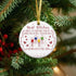 Funny Best Friends Wine Toasting Sea Glass Hanging Ornament - image 4