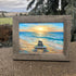 Romantic Beach Stone Couple Sea Glass Framed Art - image 2