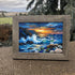 Crashing Waves & Ocean Sunset Sea Glass Framed Art - image 2