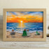 Treasures Found in Moments Couple Sea Glass Framed Art - Oak - 6" X 8" - image 6