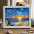 Let The Sea Set You Healing Night Free Sea Glass Framed Art - White - 6" X 8" - image 8