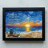 Let The Sea Set You Healing Night Free Sea Glass Framed Art - Black - 6" X 8" - image 7