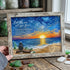 Let The Sea Set You Healing Night Free Sea Glass Framed Art - Retro White - 6" X 8" - image 9