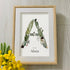 Custom Name Initial Sea Glass Framed Art - image 0