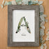 Custom Name Initial Sea Glass Framed Art - image 4