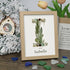 Custom Name Initial Sea Glass Framed Art - Oak - I - 8" X 6" - image 12