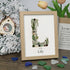 Custom Name Initial Sea Glass Framed Art - Oak - L - 8" X 6" - image 15