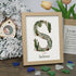 Custom Name Initial Sea Glass Framed Art - Oak - S - 8" X 6" - image 22