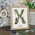 Custom Name Initial Sea Glass Framed Art - Oak - X - 8" X 6" - image 27