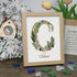 Custom Name Initial Sea Glass Framed Art - Oak - C - 8" X 6" - image 6