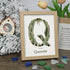 Custom Name Initial Sea Glass Framed Art - Oak - Q - 8" X 6" - image 20