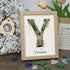 Custom Name Initial Sea Glass Framed Art - Oak - Y - 8" X 6" - image 28