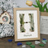 Custom Name Initial Sea Glass Framed Art - Oak - H - 8" X 6" - image 11