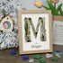 Custom Name Initial Sea Glass Framed Art - Oak - M - 8" X 6" - image 16