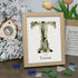 Custom Name Initial Sea Glass Framed Art - Oak - T - 8" X 6" - image 23