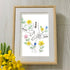 "Made With Love" Family Tree Custom Names Sea Glass Framed Art - image 0