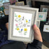"Made With Love" Family Tree Custom Names Sea Glass Framed Art - image 4