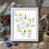 "Made With Love" Family Tree Custom Names Sea Glass Framed Art - White - 8" X 6" - image 9