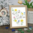 "Made With Love" Family Tree Custom Names Sea Glass Framed Art - Oak - 8" X 6" - image 6