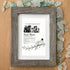 Love Story Custom Names & Photo Sea Glass Framed Art - image 5