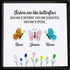 Sister Butterflies Custom Name Sea Glass Framed Art - image 4