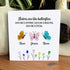 Sister Butterflies Custom Name Sea Glass Framed Art - Seaglass Card - 8" X 8" - image 1