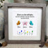 Sister Butterflies Custom Name Sea Glass Framed Art - image 6