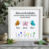 Sister Butterflies Custom Name Sea Glass Framed Art - White - 8" X 8" - image 9