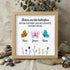Sister Butterflies Custom Name Sea Glass Framed Art - Oak - 8" X 8" - image 7