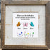 Sister Butterflies Custom Name Sea Glass Framed Art - image 3