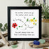 Infinity Symbol Custom Friendship Names Sea Glass Framed Art - Black - 8" X 8" - image 8