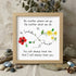 Infinity Symbol Custom Friendship Names Sea Glass Framed Art - Oak - 8" X 8" - image 7