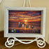 "Best Things In Life" Custom Family Names & Year Sea Glass Framed Art - image 3