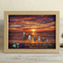 "Best Things In Life" Custom Family Names & Year Sea Glass Framed Art - Oak - 6" X 8" - image 8