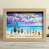 "After Every Storm" Custom Family Names Sea Glass Framed Art - Oak - 6" X 8" - image 8