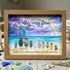 "After Every Storm" Custom Family Names Sea Glass Framed Art - Walnut Brown - 6" X 8" - image 9