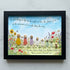 Meadow Wildflower Custom Names & Date Family Sea Glass Framed Art - Black - 6" X 8" - image 10
