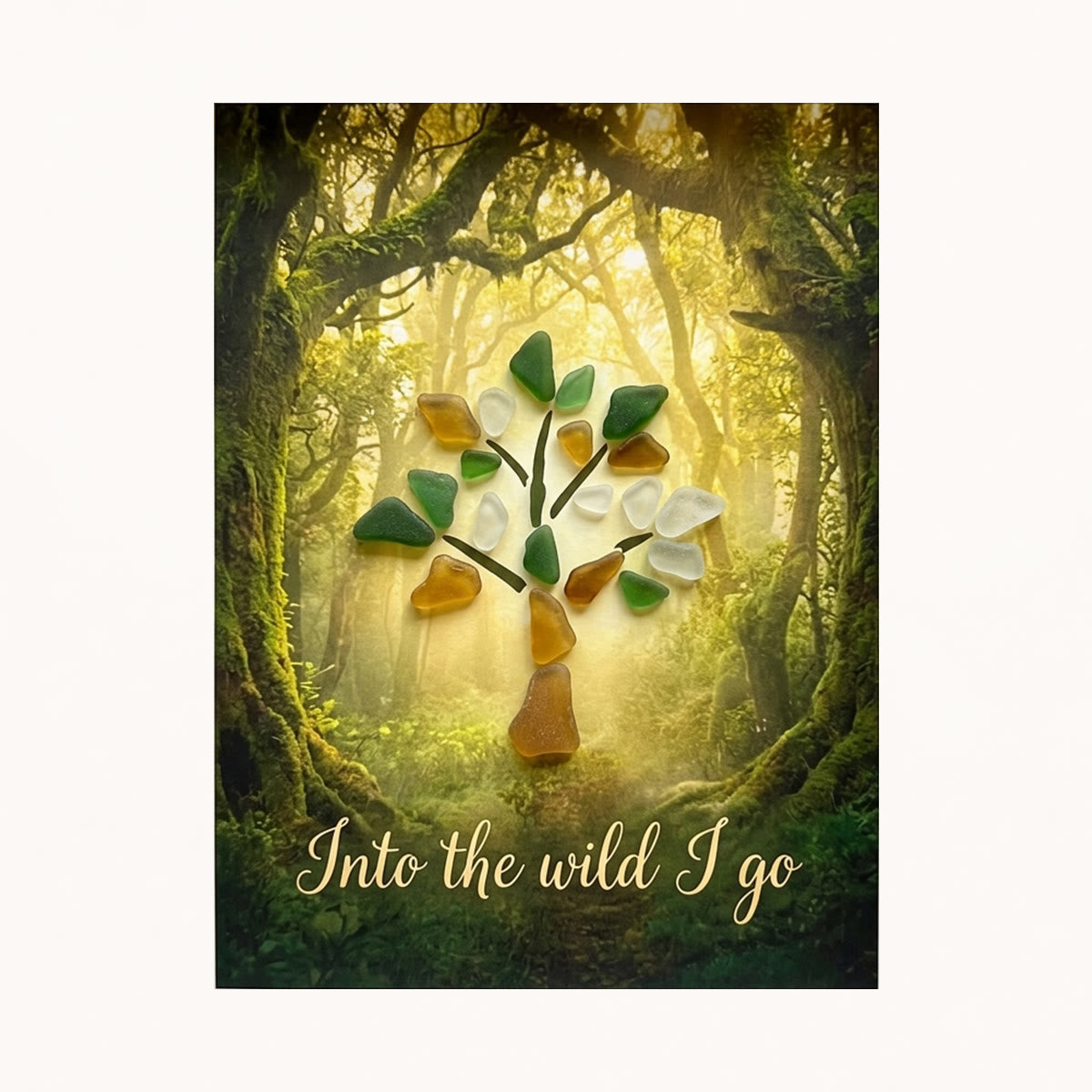 Wanderlust Soul Tree Of Life Sea Glass Framed Art - image 2