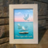 "Peace Begins With A Smile" Dove Sea Glass Framed Art - image 5