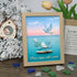 "Peace Begins With A Smile" Dove Sea Glass Framed Art - Oak - 8" X 6" - image 6