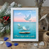 "Peace Begins With A Smile" Dove Sea Glass Framed Art - White - 8" X 6" - image 9