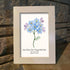 Forget Me Not Blue Floral Sea Glass Framed Art - image 4