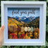 Life Journey Stone Path Mountain Sea Glass Framed Art - image 2